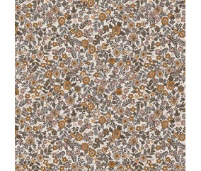 Tissu coton barbara petites fleurs - 001 Ecru