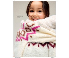 Catalogue Phildar n°281 Layette et Enfant Tricot Automne/Hiver 2026-2027 - pull enfant jacquard en Phil Hairy