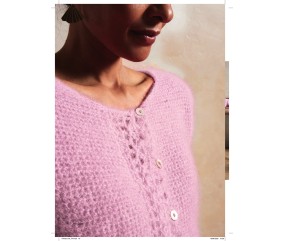 Catalogue Phildar n°279 Femme Crochet Automne/Hiver 2026-2027 - gilet lilas