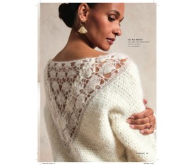 Catalogue Phildar n°279 Femme Crochet Automne/Hiver 2026-2027 - pull écru ajouré