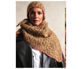 Catalogue Phildar n°279 Femme Crochet Automne/Hiver 2026-2027 - ensemble écharpe et bonnet camel