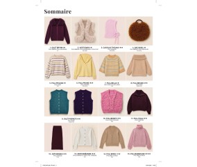 Catalogue Phildar n°280 Femme Tricot Automne/Hiver 2026-2027 - sommaire des modèles 1