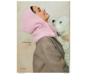 Catalogue Phildar n°280 Femme Tricot Automne/Hiver 2026-2027 - cagoule rose
