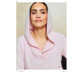 Catalogue Phildar n°280 Femme Tricot Automne/Hiver 2026-2027 - pull à capuche rose