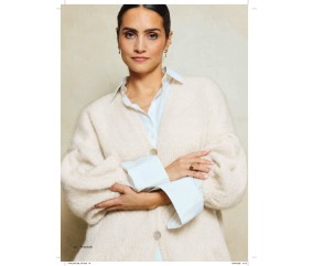 Catalogue Phildar n°280 Femme Tricot Automne/Hiver 2026-2027 - gilet écru mohair