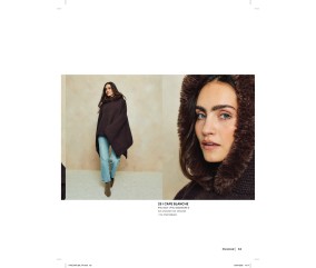 Catalogue Phildar n°280 Femme Tricot Automne/Hiver 2026-2027 - cape marron