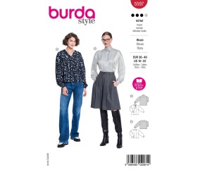 Patron Burda Style n°5597 – Blouse à Empiècement Femme Tailles 36-48 - pochette du patron, recto