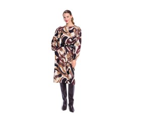 Patron Burda Style n°5614 – Robe Manches Froncées Femme Tailles 36-48 - vue 1 du modèle