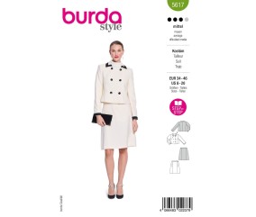 Patron Burda Style n°5617 – Tailleur Veste & Jupe Femme Tailles 34-46 - pochette du patron, recto