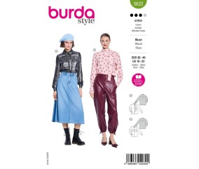 Patron Burda Style n°5622 – Blouse Col Nœud Femme Tailles 36-48 - pochette du patron, recto