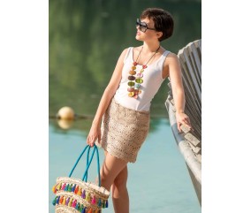 E-MODELE FEMME - JUPE AU CROCHET COTTON QUICK UNI - GRÜNDL