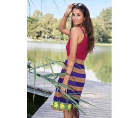 E-MODELE FEMME - ROBE AU CROCHET LOOK RÉTRO COTTON QUICK UNI - GRÜNDL