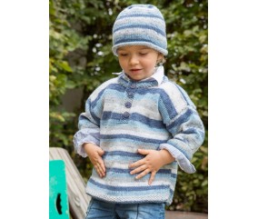 E-MODELE ENFANT - PULL ET BONNET HAPPY KIDDY - GRÜNDL