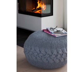 E-MODELE - POUF GÉANT AU TRICOT LIVING - GRÜNDL