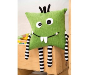E-MODELE - HOUSSE DE COUSSIN MONSTRE HAPPY UNI - GRÜNDL