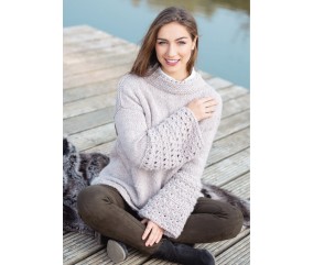 E-MODELE FEMME - PULL À MANCHES ÉVASÉES SHETLAND - GRÜNDL