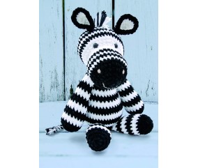 E-MODELE - ZÉPHIR LE ZÈBRE AU CROCHET FUNNY UNI - GRÜNDL