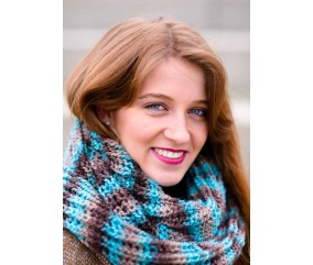 E-MODELE - SNOOD EN CÔTES ANGLAISES PERLA COLOR - GRÜNDL