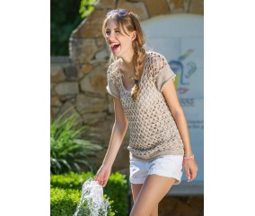 E-MODELE FEMME - PULL À MANCHES COURTES ECO COTTON - GRÜNDL