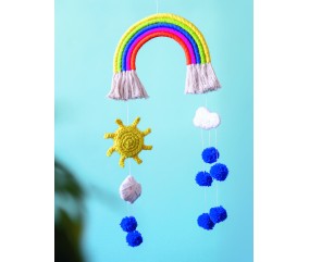 E-MODELE - MOBILE ARC-EN-CIEL AU CROCHET KING COTTON - GRÜNDL