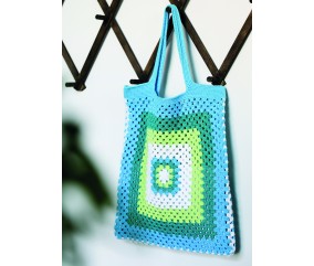 E-MODELE - SAC DE COURSES EN CARRÉ GRANNY COTTON FUN - GRÜNDL