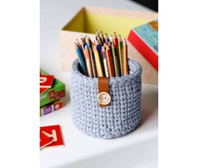 E-MODELE - PETITE CORBEILLE EN POINT DE TRICOT HAPPY TUBE - GRÜNDL