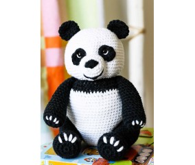 E-MODELE - PAUL PANDA AU CROCHET COTTON FUN - GRÜNDL
