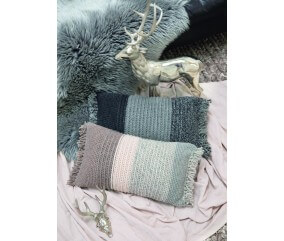 E-MODELE - HOUSSE DE COUSSIN AU CROCHET NATURA - GRÜNDL