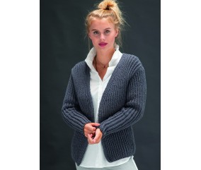 E-MODELE FEMME - PULL OVERSIZE EN POINT DE RIZ PRETTY - GRÜNDL