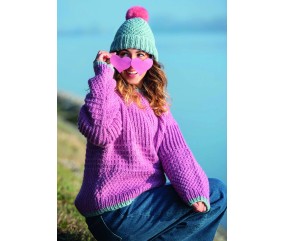 E-MODELE FEMME - PULL EN POINTS FANTAISIE SYLT - GRÜNDL