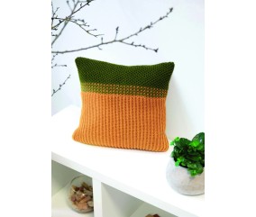E-MODELE - HOUSSE DE COUSSIN COTES ANGLAISES ET POINT D’ALVEOLES SECOND LIFE - GRÜNDL