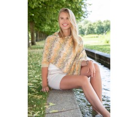 E-MODELE FEMME - PULL PONCHO COTTON SOFT COLOR - GRÜNDL