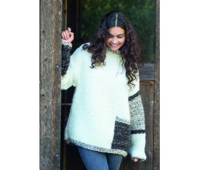 E-MODELE FEMME - PULL EN POINT DE RIZ ALASKA - GRÜNDL