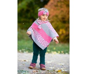 E-MODELE ENFANT - PONCHO ET BANDEAU LOLLY POP - GRÜNDL