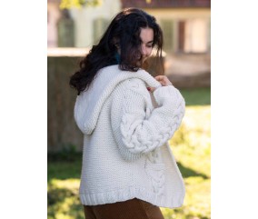 E-MODELE FEMME - VESTE A CAPUCHE AVEC TORSADES LIVING - GRÜNDL