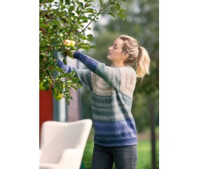 E-MODELE FEMME - PULL RAGLAN TRICOTE DE HAUT EN BAS FJORD - GRÜNDL