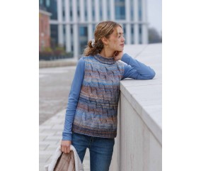 E-MODELE FEMME - PULL SANS MANCHES AVEC TORSADES PIUMA - GRÜNDL