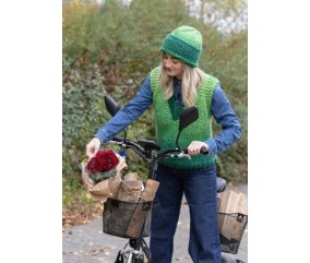 E-MODELE FEMME - PULL SANS MANCHES COL EN V CHUNKY DEGRADE - GRÜNDL