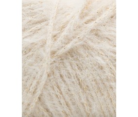 Fil Phil Romance Lurex Ecru - détail des reflets lurex