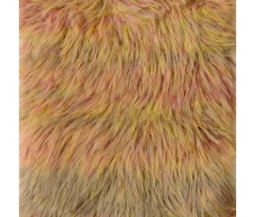 Fil fourrure Rico Design Creative Fur Print coloris 02 Teintes Chaudes - échantillon tricoté