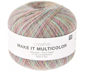 Fil Rico Design Creative Make It Multicolor coloris 02 Pastel - pelote sur fond blanc