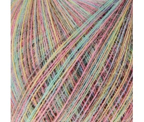 Fil Rico Design Creative Make It Multicolor coloris 02 Pastel - échantillon tricoté