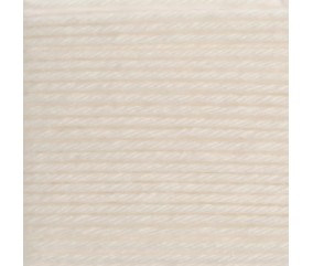 Laine Rico Design Baby Dream dk Uni coloris 30 Blanc Cassé - échantillon tricoté