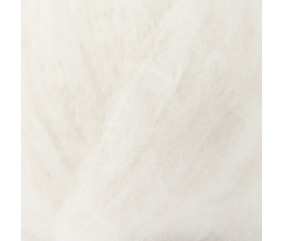 Laine Rico Design Luxury Baby Alpaca Cashmere Silk coloris 01 Crème - pelote sur fond blanc