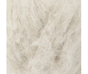Laine Rico Design Luxury Baby Alpaca Cashmere Silk coloris 02 Ecru - pelote sur fond blanc