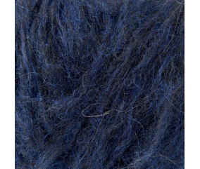 Laine Rico Design Luxury Baby Alpaca Cashmere Silk coloris 04 Bleu Marine - pelote sur fond blanc
