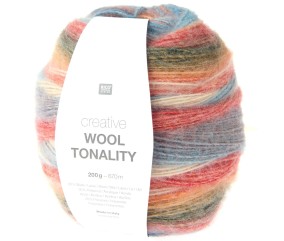 Laine Rico Design Creative Wool Tonality coloris 06 Automne - pelote sur fond blanc