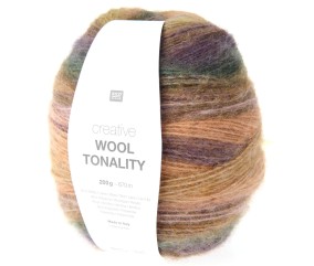 Laine Rico Design Creative Wool Tonality coloris 09 Aurore - pelote sur fond blanc