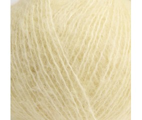 Laine Rico Design Luxury Alpaca Cotton Fusion coloris 09 Vanille - pelote sur fond blanc