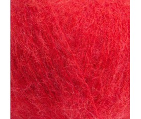 Laine Rico Design Luxury Alpaca Cotton Fusion coloris 11 Rouge - pelote sur fond blanc